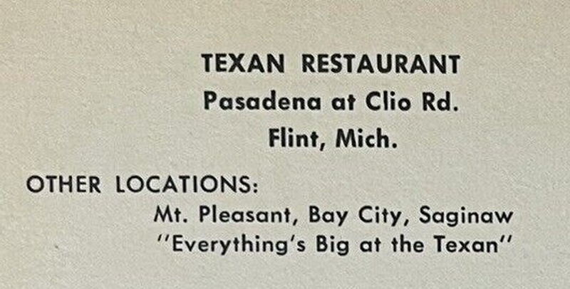 Texan Family Restaurant - Vintage Postcard